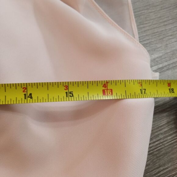 Symphony Of Venus Sheer Chiffon Covers Sweatheart Bodice Gown Blush Sze 12 Blush - Picture 12 of 13